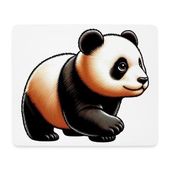 Panda - Tapis de souris (format paysage) - blanc - Devant