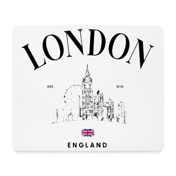 Union Jack Minimal Emblem - Mouse Pad (horizontal) - white - Front