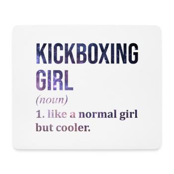 Kickboxen - Mousepad (Querformat) - Weiß - Vorne