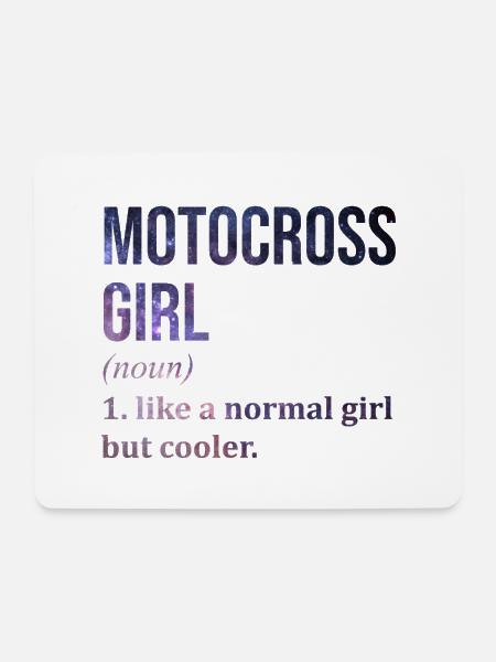 Motocross Motocross Motocross - Mousepad (Querformat) - Weiß