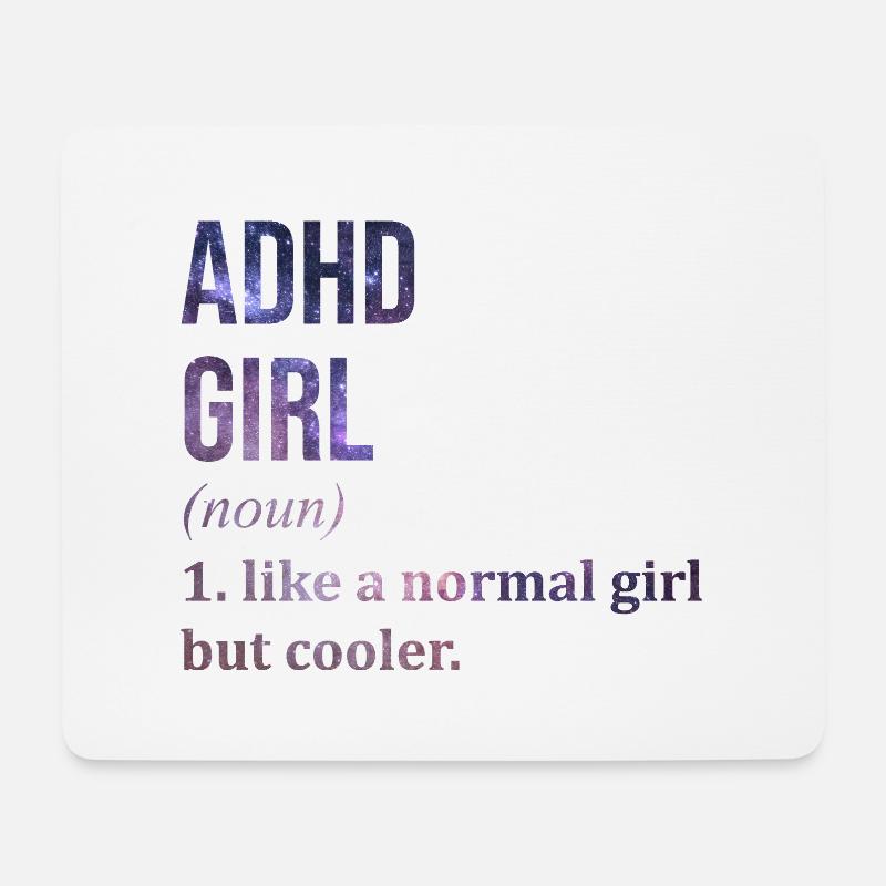 ADHS - Mousepad (Querformat) - Weiß