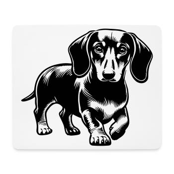Dachshund - Mouse Pad (horizontal) - white - Front