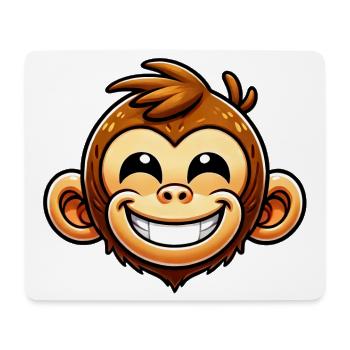Affe - Mousepad (Querformat) - Weiß - Vorne