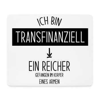 Transfinanziell - Mousepad (Querformat) - Weiß - Vorne