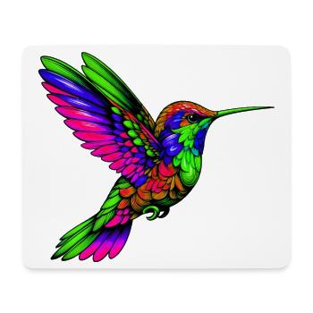 Kolibri - Mousepad (Querformat) - Weiß - Vorne