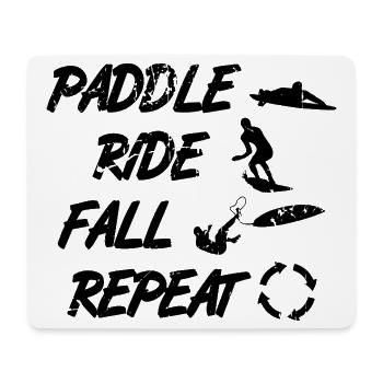 Surf trainer saying - Mouse Pad (horizontal) - white - Front