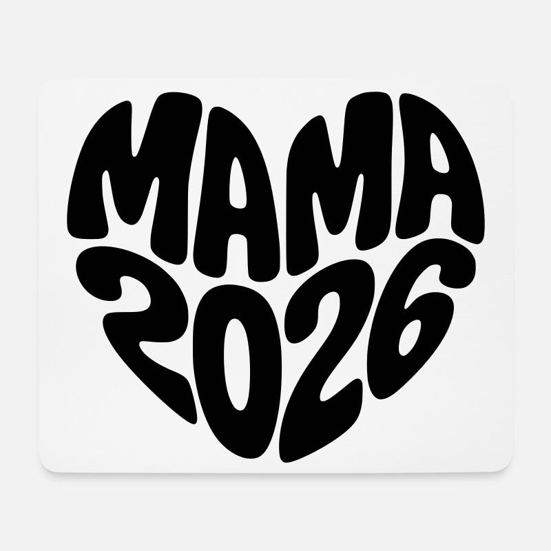 Mama 2026 - Mousepad (Querformat) - Weiß