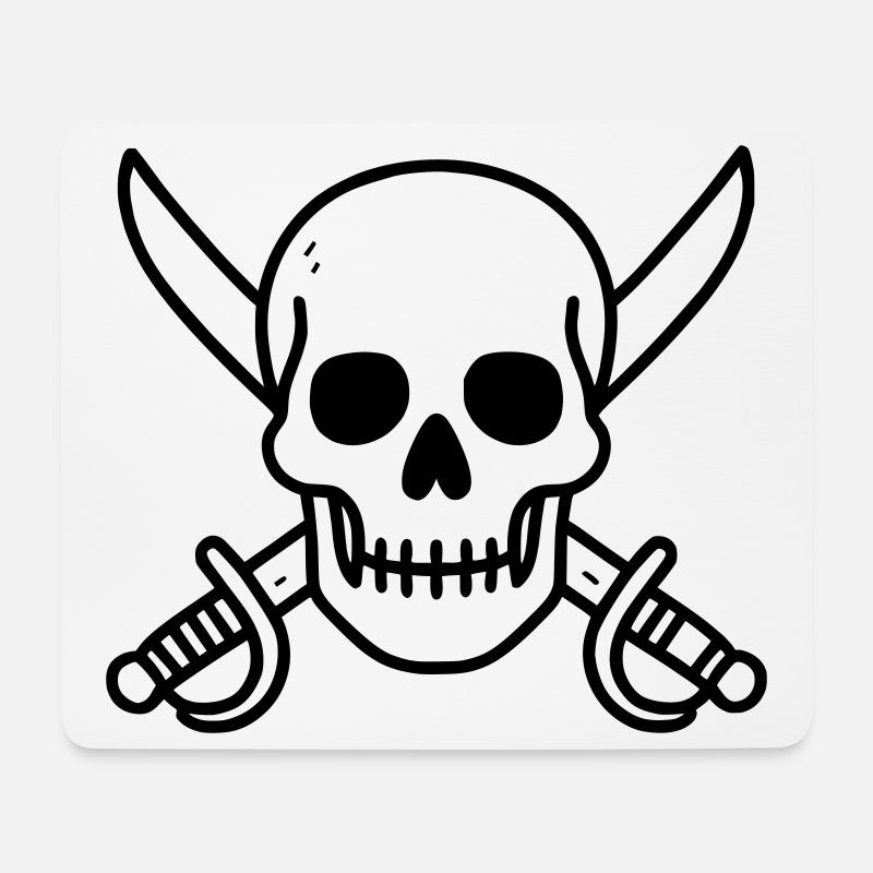 Pirates - Tapis de souris (format paysage) - blanc