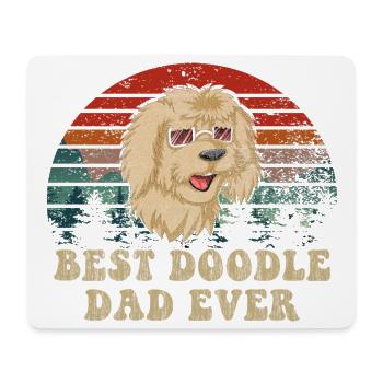 Bester Doodle-Vater aller Zeiten – Hundeliebhaber T-Shirt-Geschenk - Mousepad (Querformat) - Weiß - Vorne