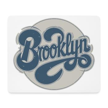 Vintage Brooklyn Typografie - Mousepad (Querformat) - Weiß - Vorne