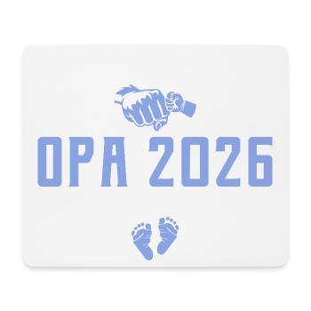 Beförderung zum Opa 2026 loading - Mousepad (Querformat) - Weiß - Vorne