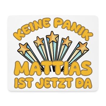 Prénom Mattias - Tapis de souris (format paysage) - blanc - Devant