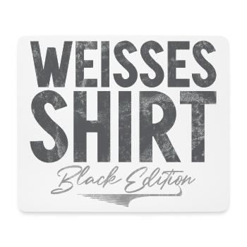 Weisses Shirt Black Edition Lustiger Spruch - Mousepad (Querformat) - Weiß - Vorne