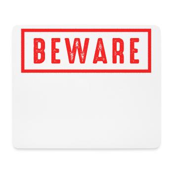 Achtung Sarkasmus - Mousepad (Querformat) - Weiß - Vorne