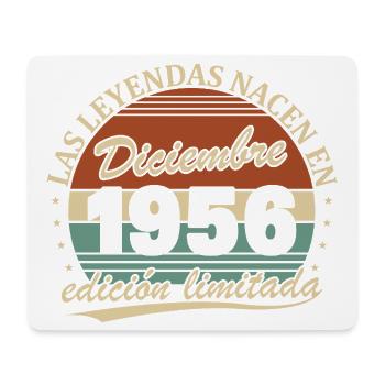 December 1956 Retro Vintage Anniversary - Mouse Pad (horizontal) - white - Front