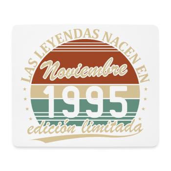November 1995 Vintage Retro Birthday - Mouse Pad (horizontal) - white - Front