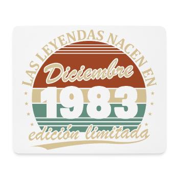 Dezember 1983 Retro Vintage Geburtstagsgeschenk - Mousepad (Querformat) - Weiß - Vorne