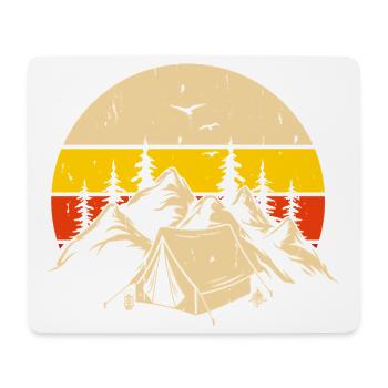 Wandern Wanderer Bergsteiger Geschenk - Mousepad (Querformat) - Weiß - Vorne
