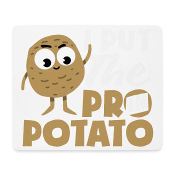 Taters Over Haters Kartoffel - Mousepad (Querformat) - Weiß - Vorne