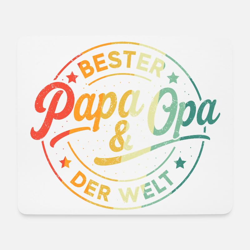 Opa Vatertagsgeschenk Ideen Papa Daddy Vatertag - Mousepad (Querformat) - Weiß