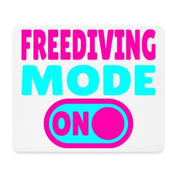 Freediving Mode ON - Diver - Mouse Pad (horizontal) - white - Front