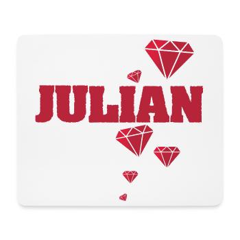 Geschenk für Julian - Mousepad (Querformat) - Weiß - Vorne