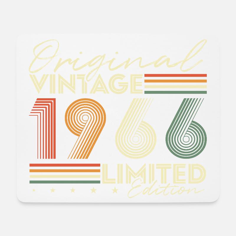 Original 1966 Jahrgang Vintage Geburtstag Retro - Mousepad (Querformat) - Weiß