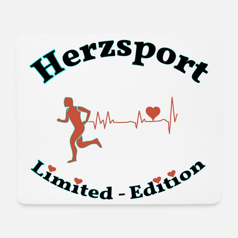 Heart sports - Mouse Pad (horizontal) - white