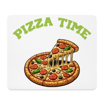 Pizza Time - Tapis de souris (format paysage) - blanc - Devant