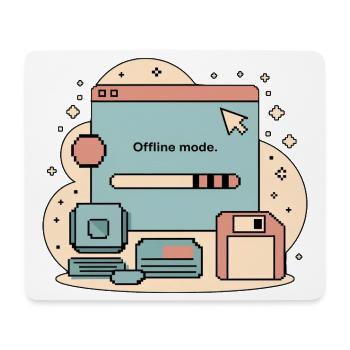 Offline Fashion Retro Internet - Mouse Pad (horizontal) - white - Front