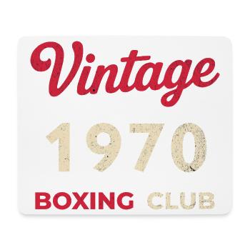 Vintage 1970 – Boxing Club Retro Birth Year - Mouse Pad (horizontal) - white - Front