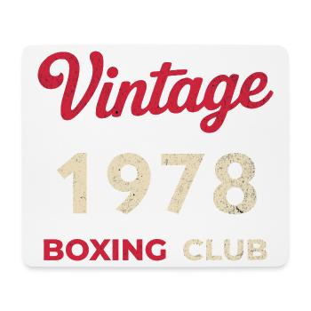 Vintage 1978 – Année de naissance rétro du Boxing Club - Tapis de souris (format paysage) - blanc - Devant