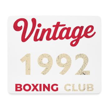 Retro-Schrift „Vintage 1992 – Boxing Club“ im Used - Mousepad (Querformat) - Weiß - Vorne