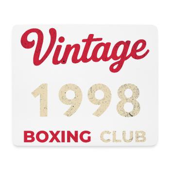 Vintage 1998 – Boxing Club Retro Birth Year - Mouse Pad (horizontal) - white - Front