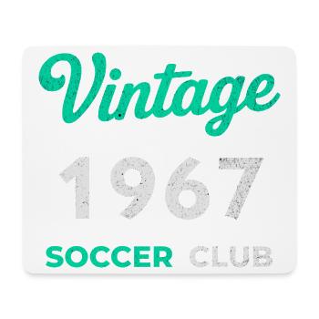 Vintage 1967 – Soccer Club Retro Birth Year - Mouse Pad (horizontal) - white - Front