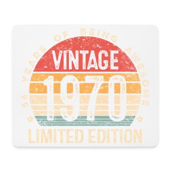 Vintage Est 1970 Limited Edition 56th Birthday - Mouse Pad (horizontal) - white - Front