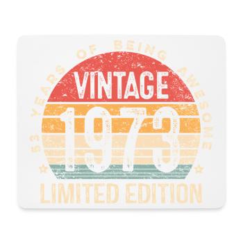 53 Jahre alter Vintage 1973 Limited Edition 53. Geburtstag - Mousepad (Querformat) - Weiß - Vorne