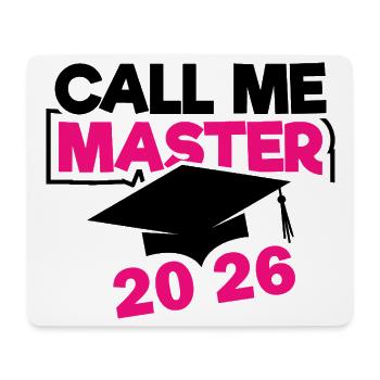 Abschluss Promotion Master Sponsion 2026 - Mousepad (Querformat) - Weiß - Vorne