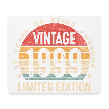 27 Jahre alte Geschenke Vintage 1999 Limited Edition - Mousepad (Querformat) - Weiß - Vorne