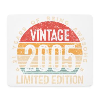 Édition limitée Vintage 2005 Sunset - Tapis de souris (format paysage) - blanc - Devant