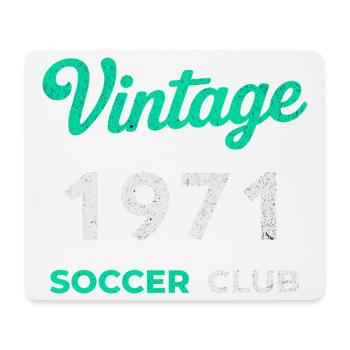 Vintage 1971 – Soccer Club Retro Birth Year - Mouse Pad (horizontal) - white - Front