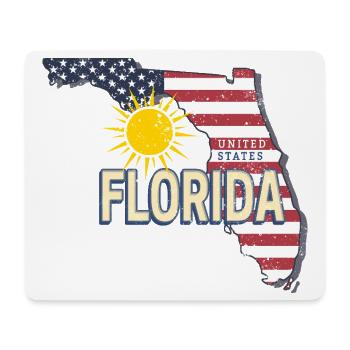 Florida United States Vintage USA Souvenir - Mouse Pad (horizontal) - white - Front