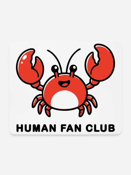 AI Human Fan Club - Mousepad (Querformat) - Weiß