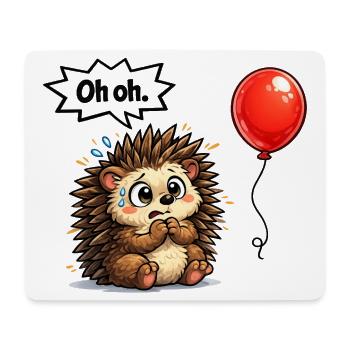 Süßer Igel Geschenk Idee mit Humor - Mousepad (Querformat) - Weiß - Vorne