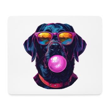 Labbie mit Bubblegum - Mousepad (Querformat) - Weiß - Vorne