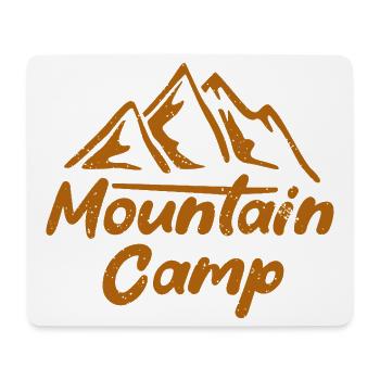 Mountain Camp Outdoor Hiking Design - Mousepad (Querformat) - Weiß - Vorne