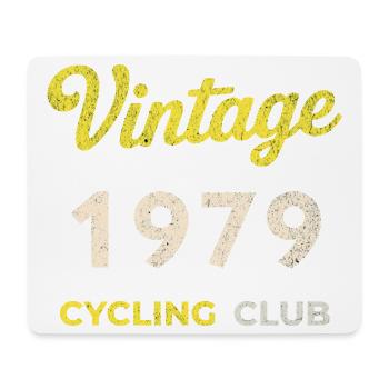 Vintage 1979 – Cycling Club Retro Birth Year - Mouse Pad (horizontal) - white - Front