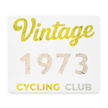 Vintage 1973 – Cycling Club Retro Birth Year - Mouse Pad (horizontal) - white - Front
