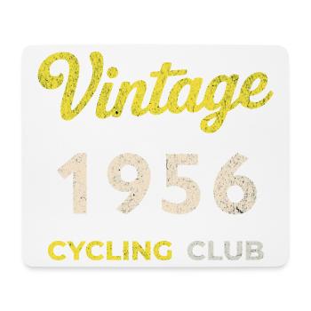 Vintage 1956 – Cycling Club Retro Birth Year - Mouse Pad (horizontal) - white - Front