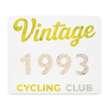Vintage 1993 – Cycling Club Retro Birth Year - Mouse Pad (horizontal) - white - Front